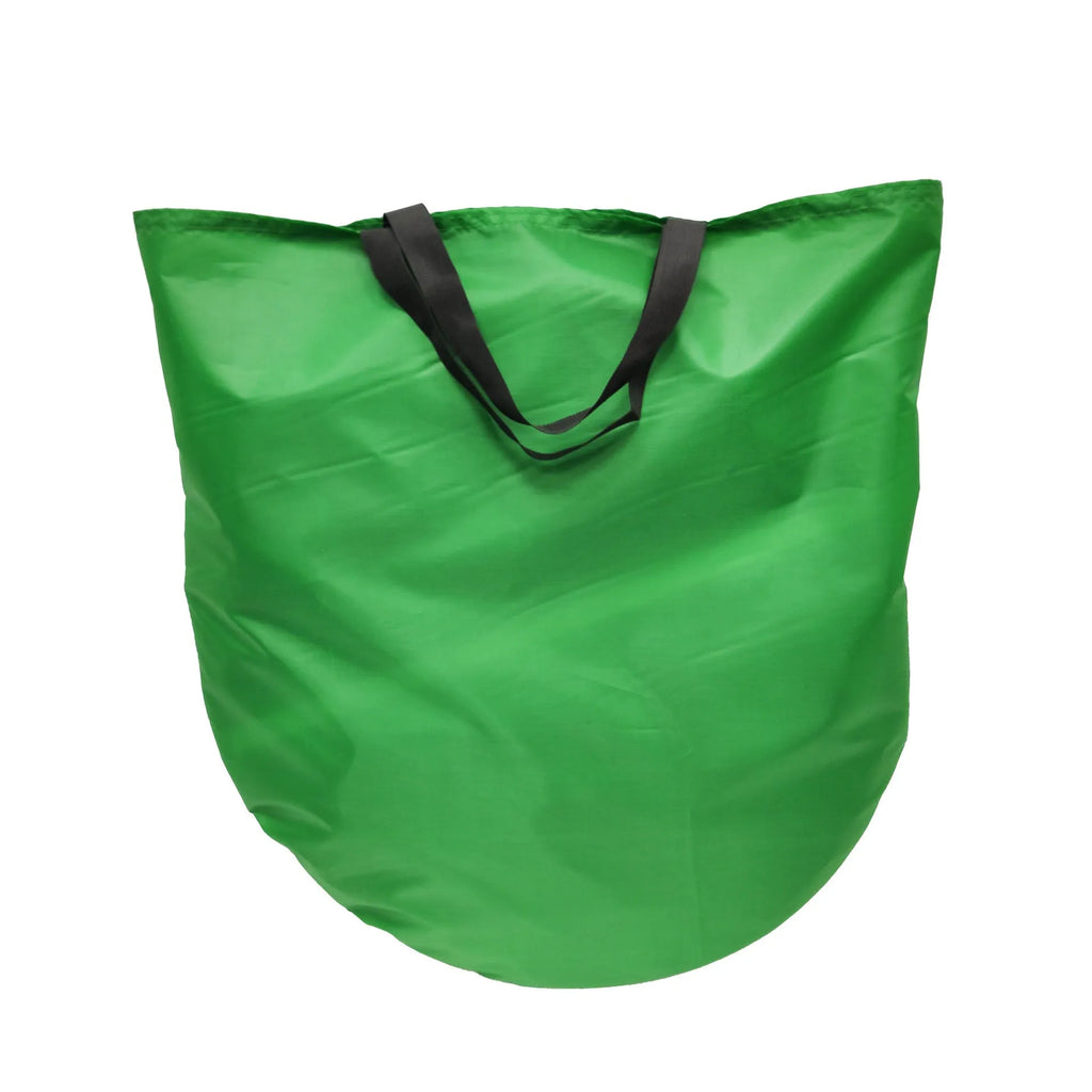 Foldable reflector for chair photography in green nylon with steel spring frame, 150x200cm