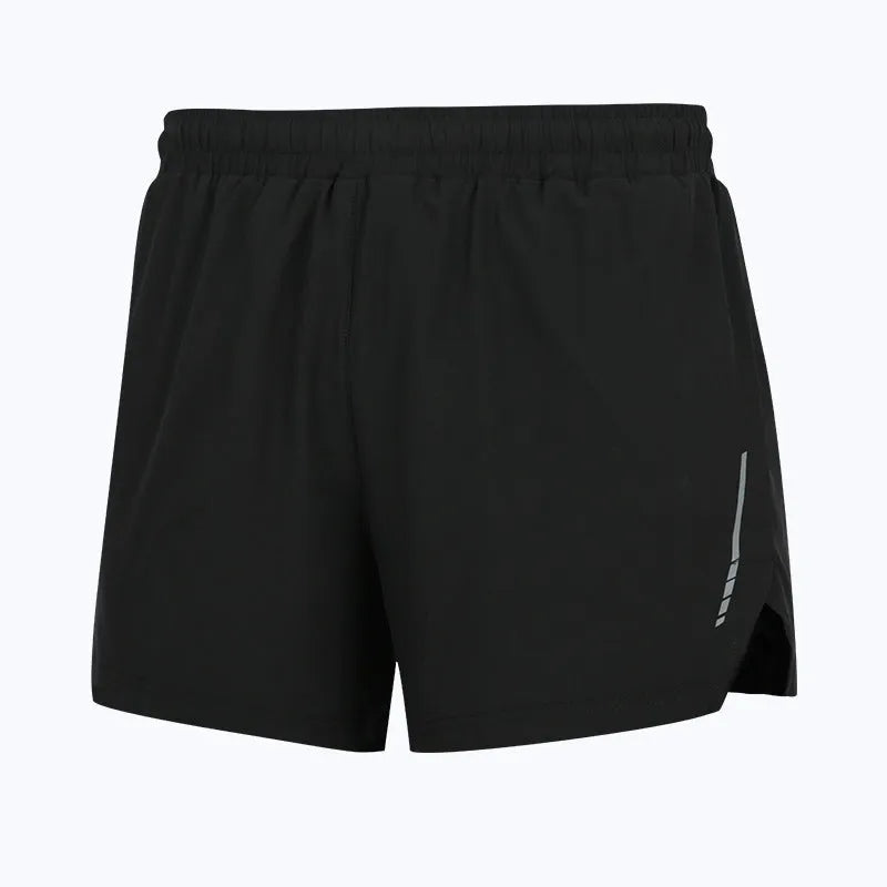 Casual men's quick-drying marathon running shorts in straight style with moisture-absorbing polyester fabric