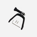 3D printed FPV drone expansion bracket for GoPro-compatible action cameras with soft sponge contact protection