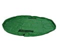 Blue 150cm waterproof nylon toy storage bag with drawstring, for baby toys and picnic pads