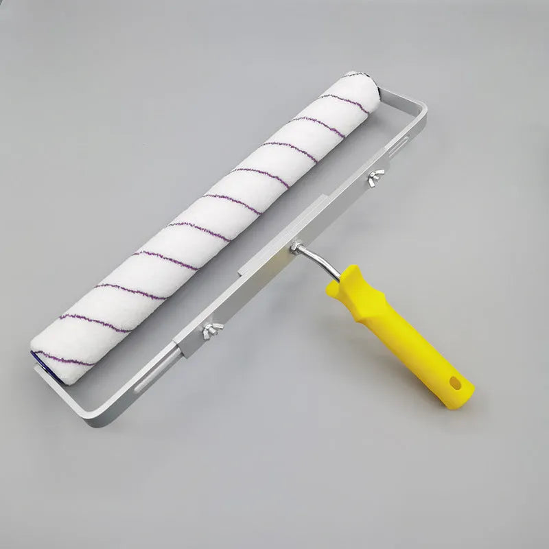 18-inch paint roller kit with three brush heads for walls and floors
