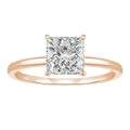 Simple geometric round 925 sterling silver women's ring in gold, rose gold, and silver colour options.