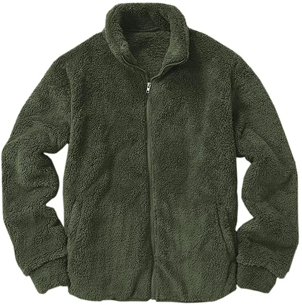 Men's casual solid colour hooded jacket in polyester, available in grey, green, brown, dark blue, black. Sizes M-2XL for youth.