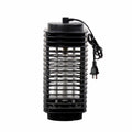 Black hanging electronic mosquito killer unit with metal grid and plastic chassis