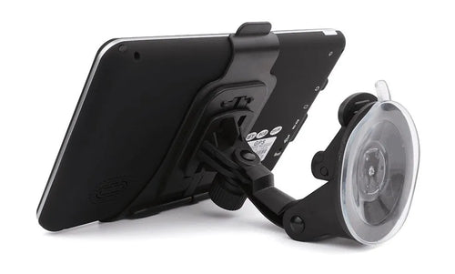 7-inch HD GPS navigator with visual reversing radar display on a car dashboard