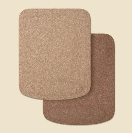 Acorn Natural Cork Wrist Mouse Pad in carbonised finish with visible wrist support, 210x265mm