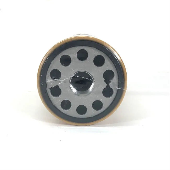 Yellow Caterpillar 324D engine fuel water separator filter element, 262mm tall.