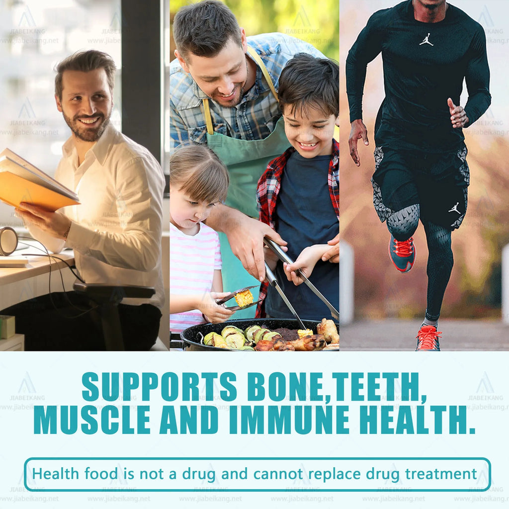 Bottle of 1000mg calcium soft capsules for bone and joint health supplement