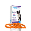 Four dog anxiety relief collars in different colours with 62cm length and Chinese style patterns