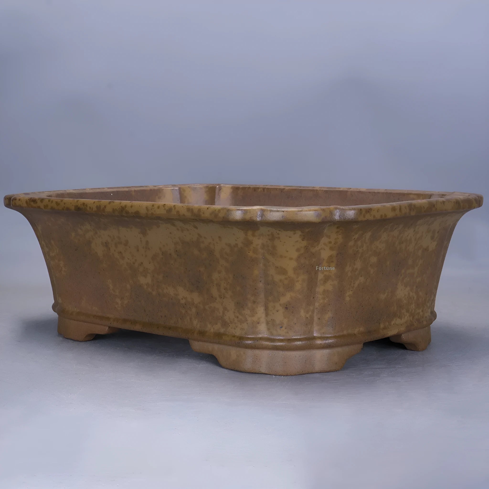 Purple sand rectangular flowerpot with hand-changed angles in two size options