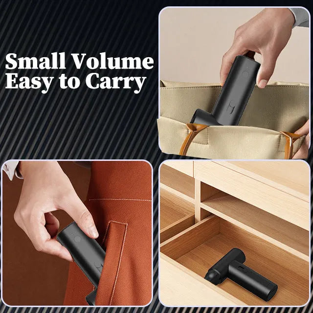 Mini handheld rechargeable dust blower with ABS shell, USB cable, and continuous speed change button
