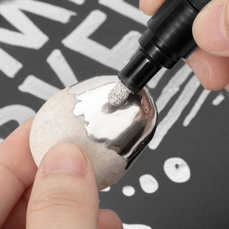 Waterproof mirror marker pen with 1mm or 2mm nib for writing on glass surfaces