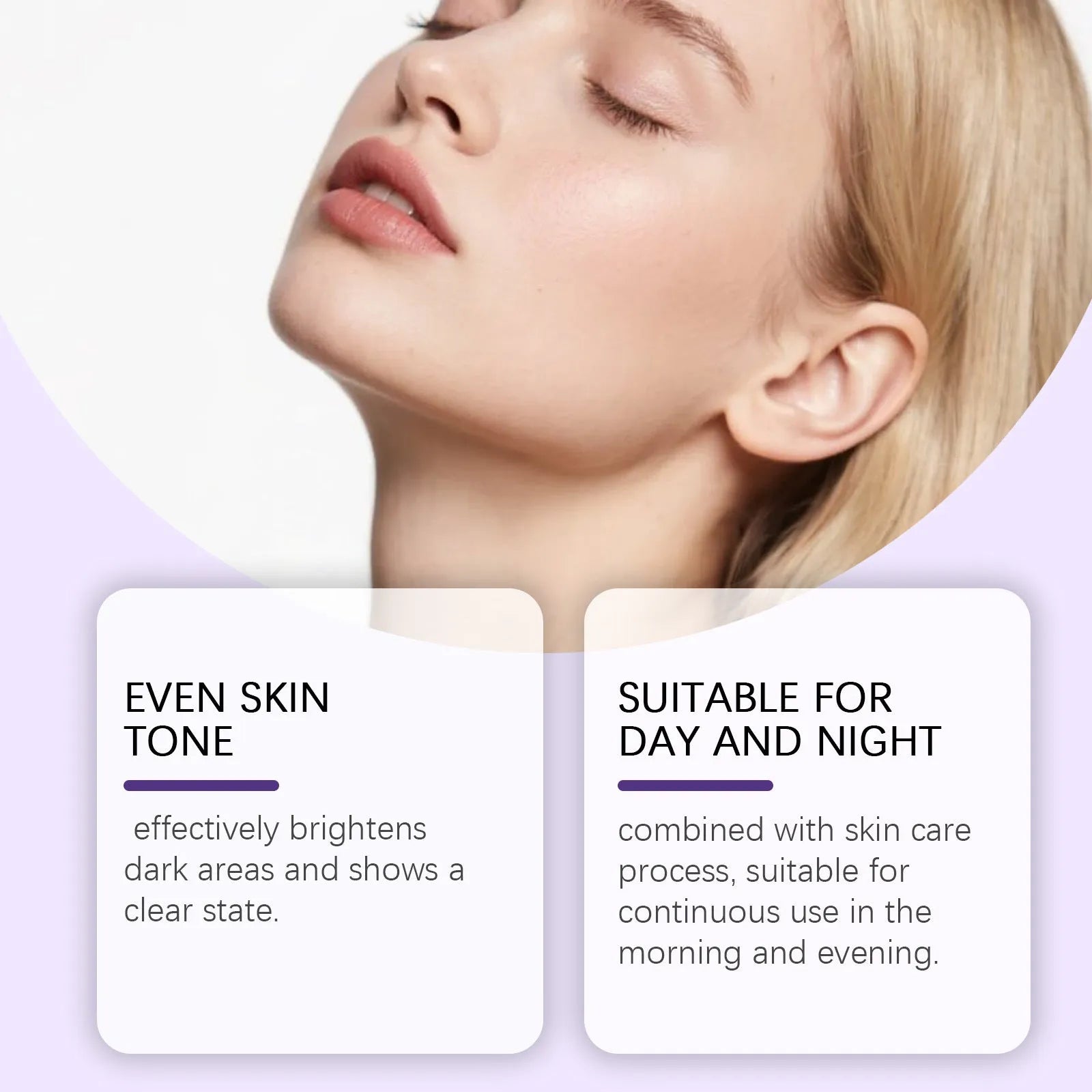 Skin care cream in 3.5cm diameter container with 50g content for daily moisturising and pore refinement