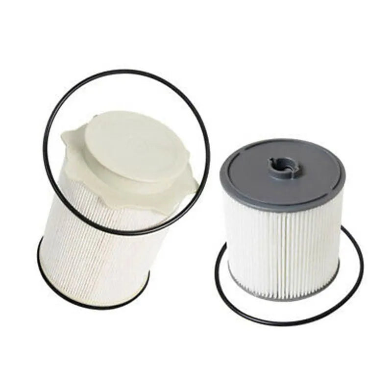 RAM 1500-5500 diesel truck fuel filter kit with white housing and chemical fibre filter element
