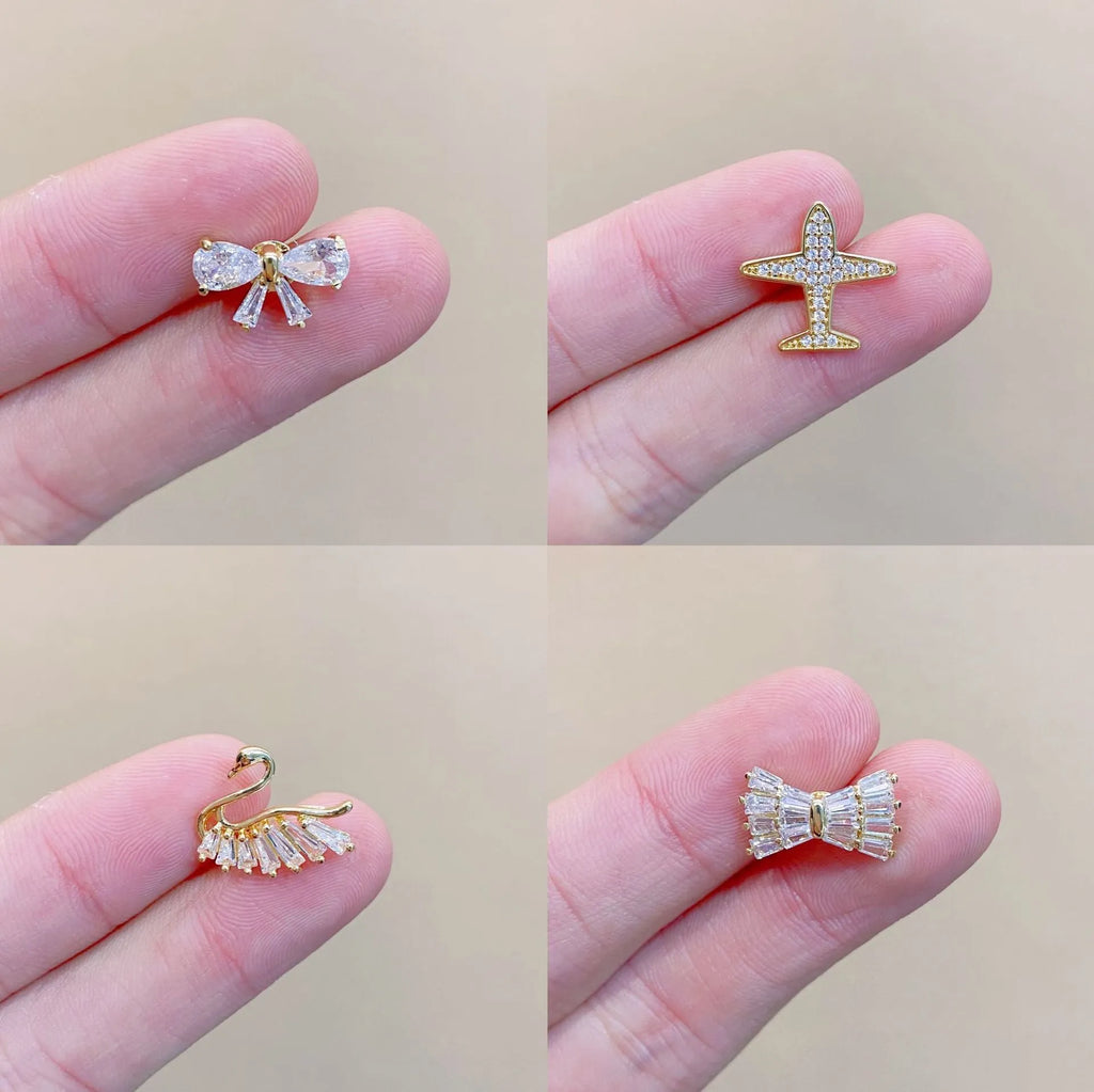 Japanese geometric decorative brooch for women with electroplated copper finish in multiple colour options