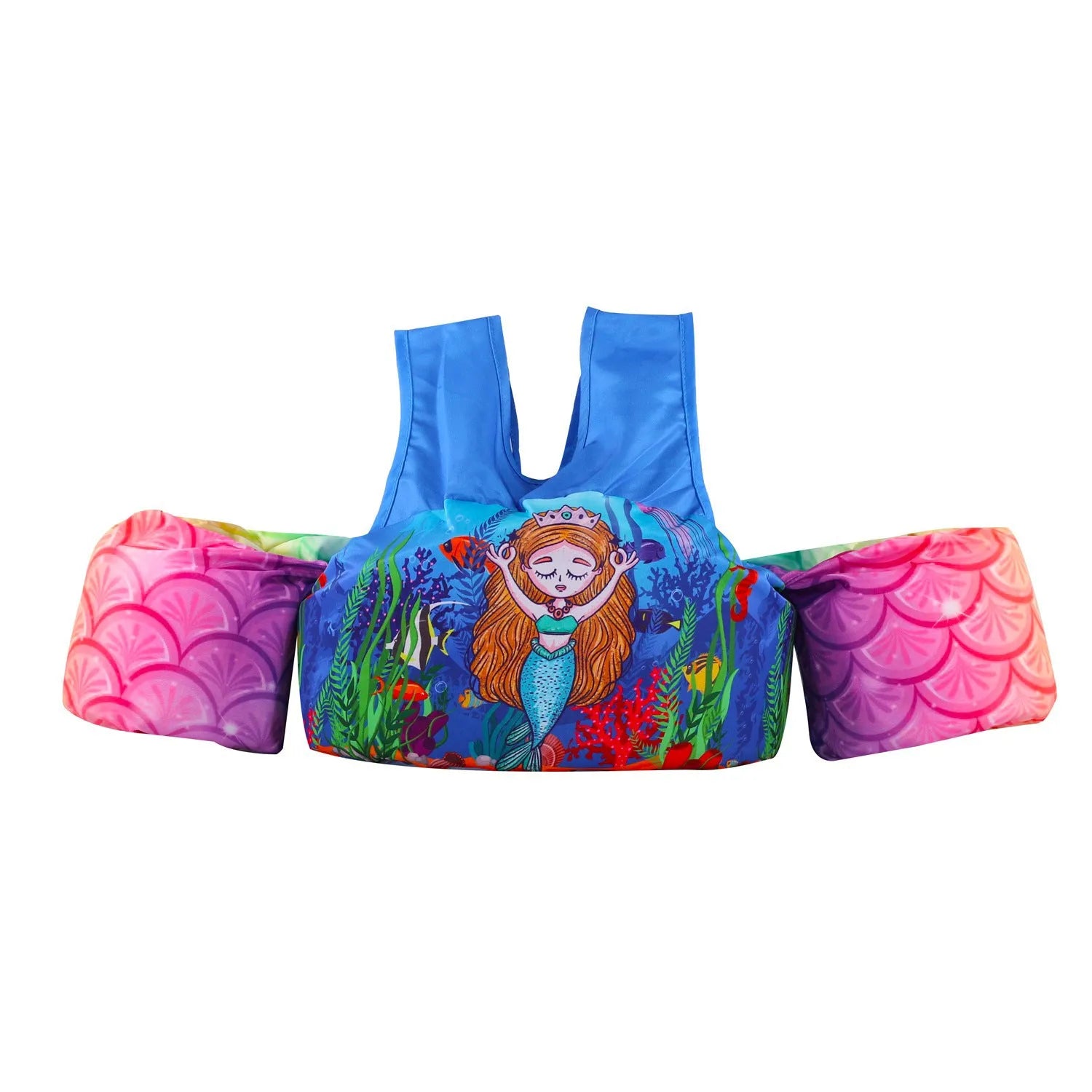 Cartoon-themed children's inflatable armband swimming ring in multiple colour patterns including blue crab and watermelon pineapple designs