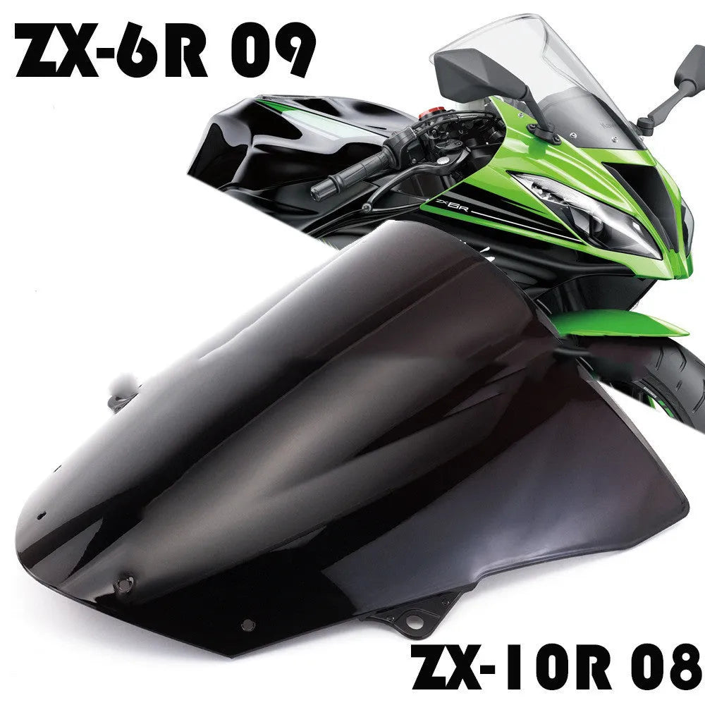 Blue and Brown tinted motorcycle windscreen for Kawasaki ZX-6R 636 and ZX-10R models