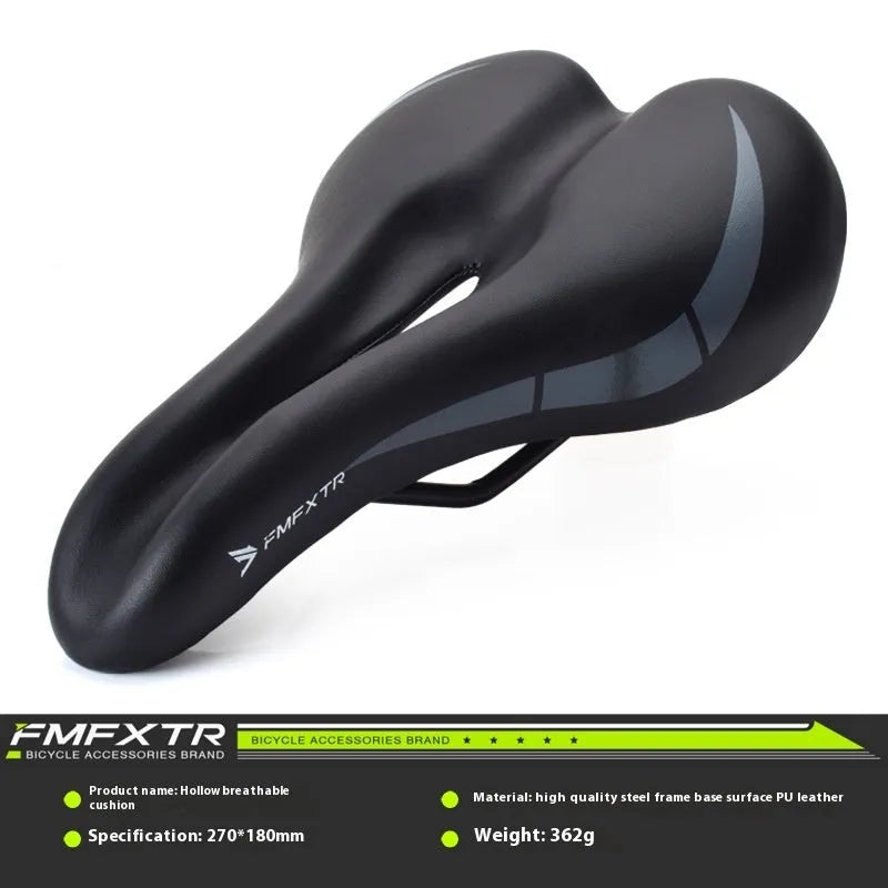 Bicycle seat cushion with hollow ventilation pattern in 3147 colour, dimensions 270mm x 180mm