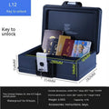 Portable mechanical combination safe with steel construction for document security