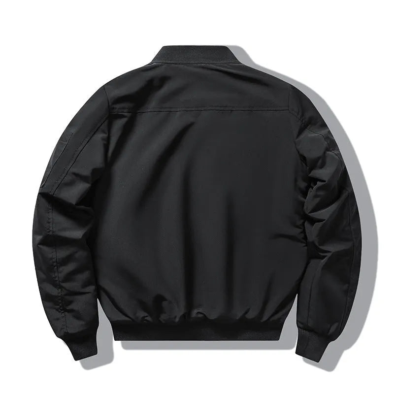 Men's slim-fit retro motorcycle coat with stand collar and cotton padding in multiple colours