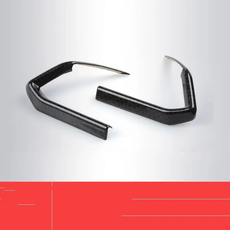 ABS carbon fibre steering wheel frame covers for 21 style models with adhesive backing
