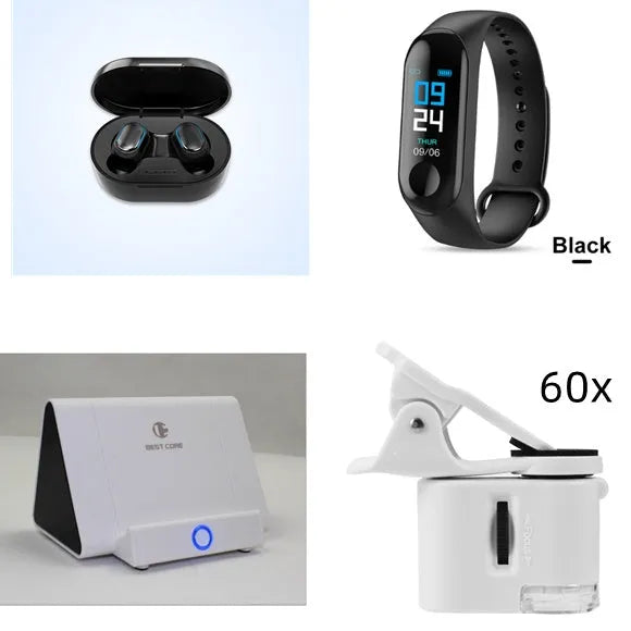 Bluetooth earphone true wireless earbuds with Bluetooth 5.0 ABS Type-C charging black colour
