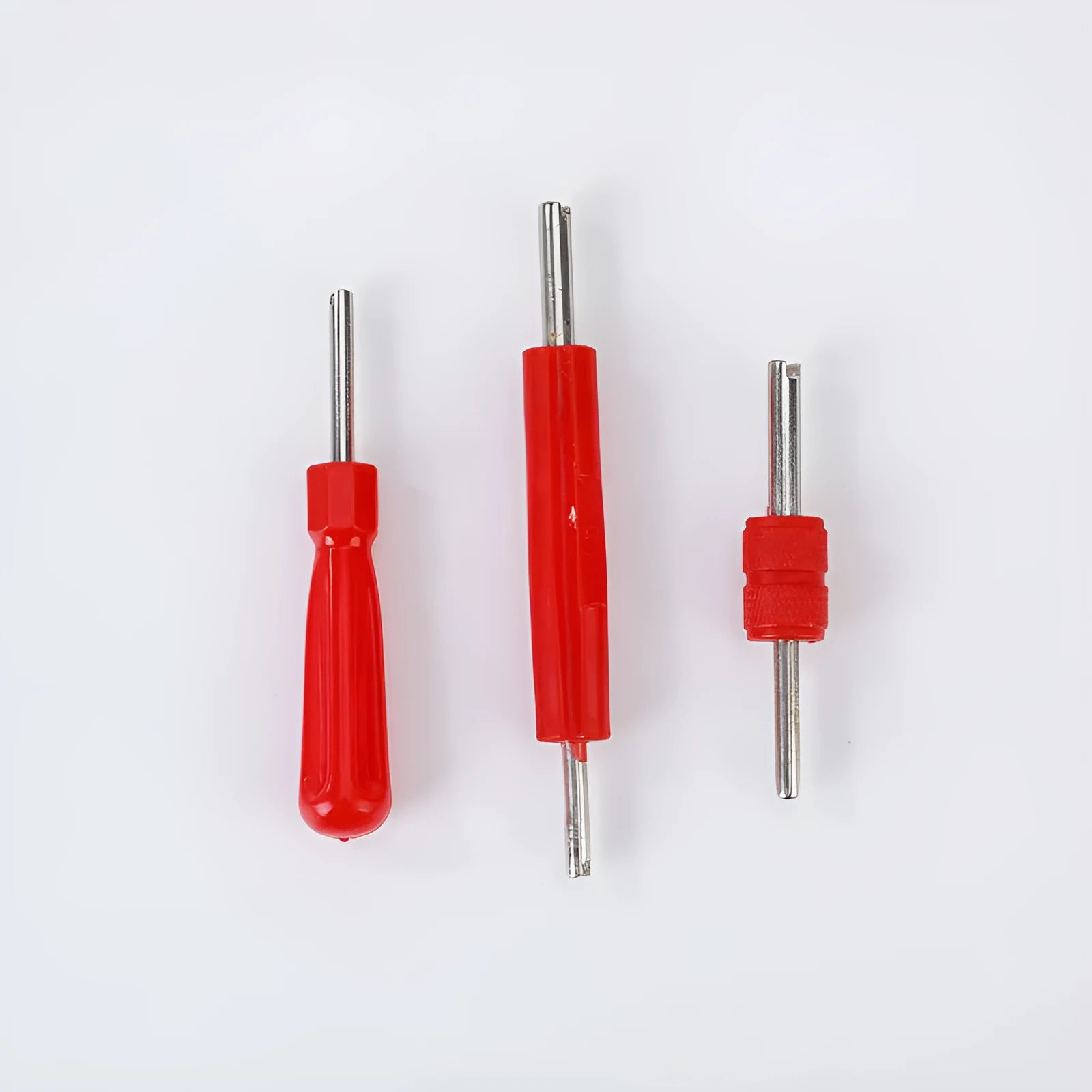 Single-head aluminium alloy twist valve wrench with chrome-plated finish