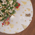 Plush Christmas tree decorative doormat in snowflake star style, shown in a group set.