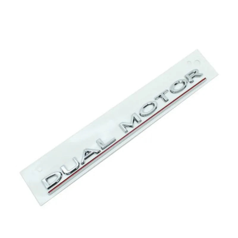 Tesla Model 3 double motor bumper sticker in ABS plastic, 19cm long.