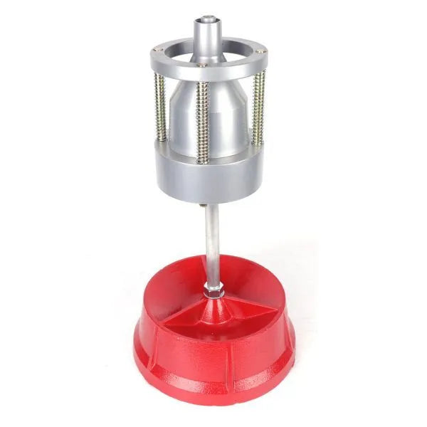 Portable aluminium hub balancer with bull's eye level for tyre balancing