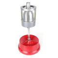 Portable aluminium hub balancer with bull's eye level for tyre balancing