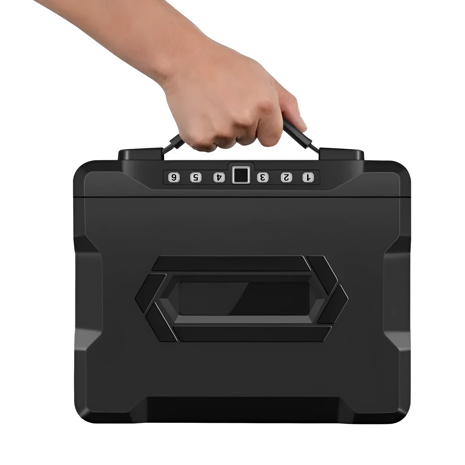 Portable mechanical combination safe with steel construction for document security