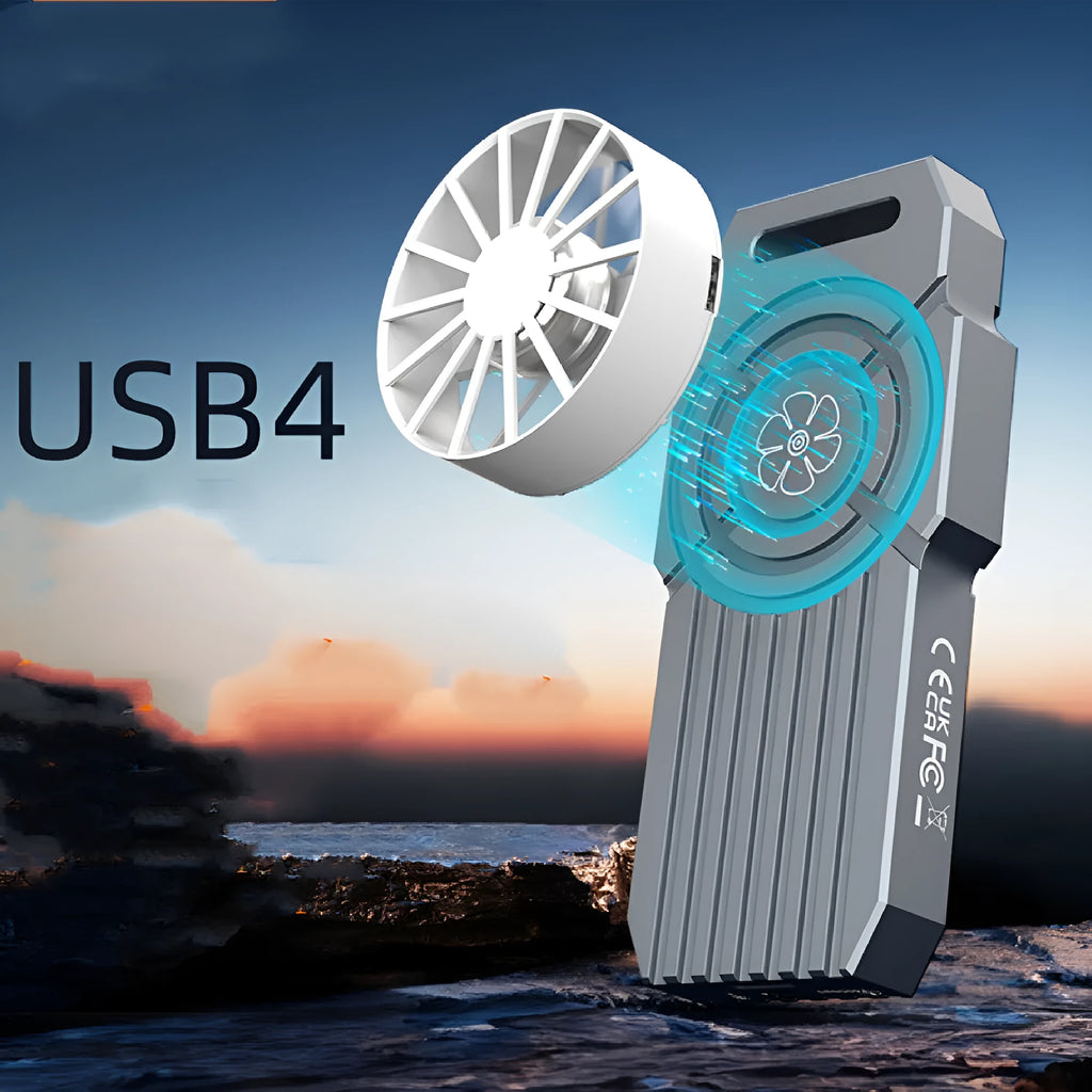 USB4 hard disk enclosure in aluminium alloy housing for NVMe M.2 solid-state drives