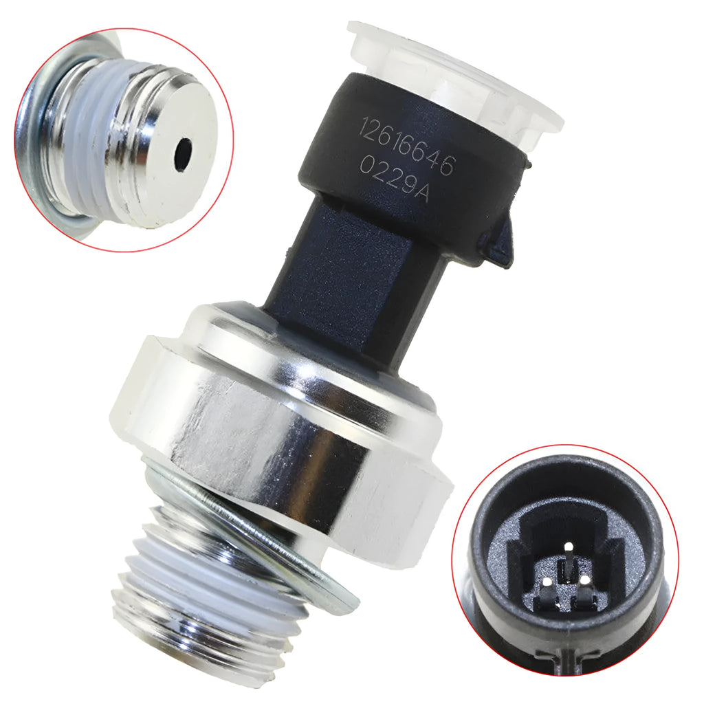 Oil pressure sensor for Buick and Chevrolet vehicles compatible with multiple GM part numbers