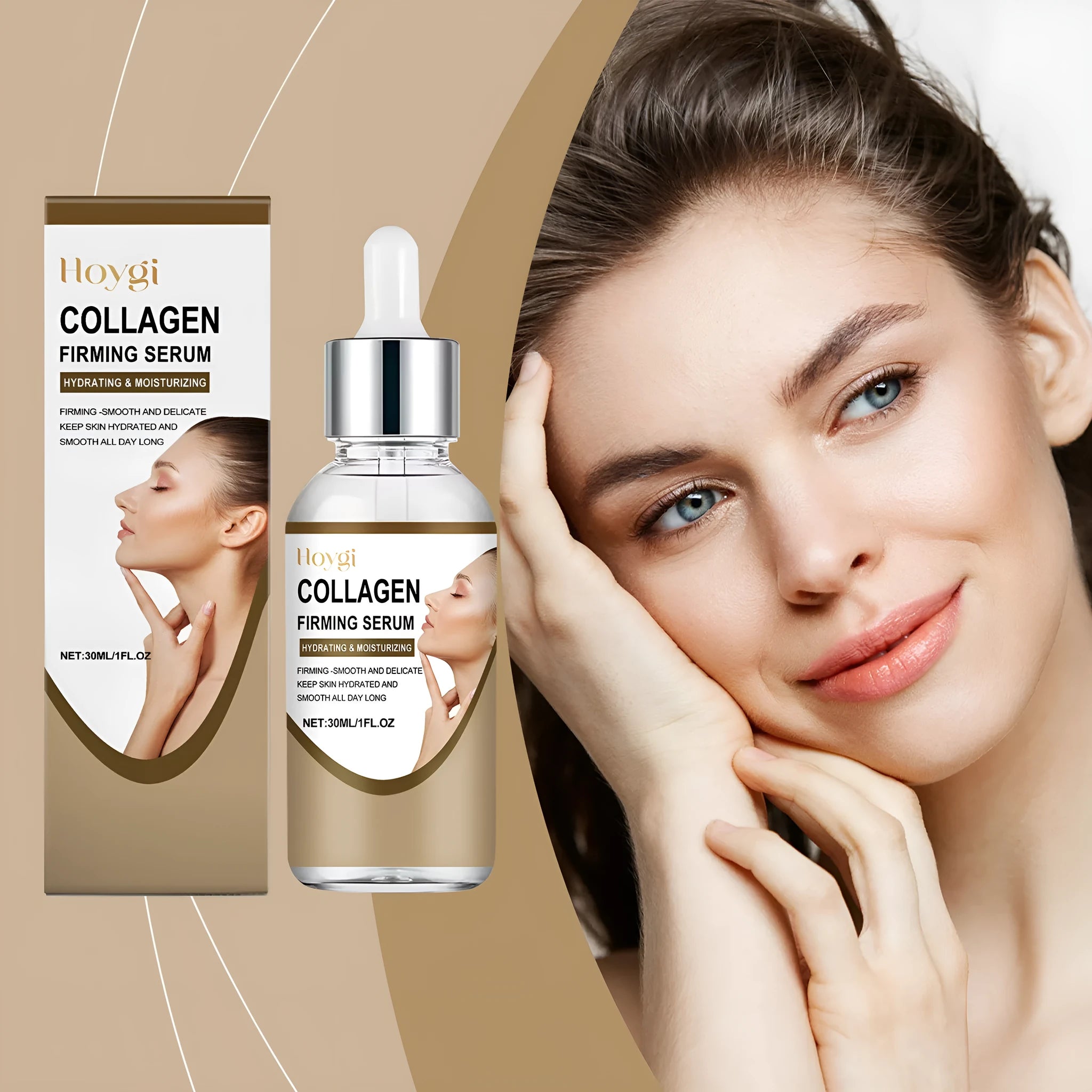 30ml collagen firming care solution tube with hyaluronic acid and glycerin formula