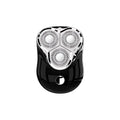 Electric magnetic suction floating three-blade shaver in piano black with removable cutter head