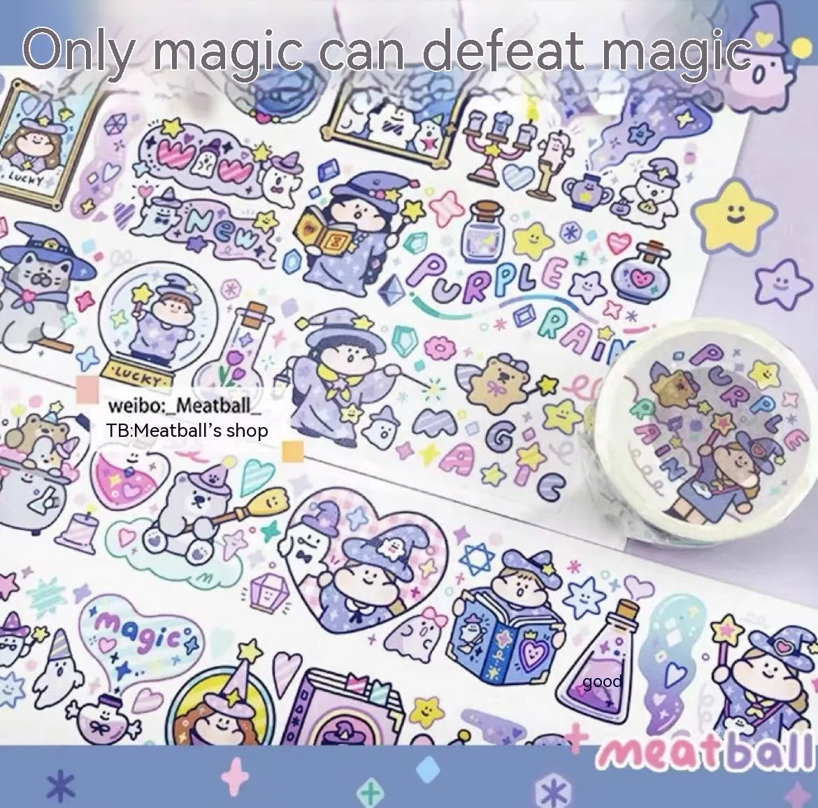 Cartoon character stickers for haemorrhoid tape packaging decoration on Japanese paper