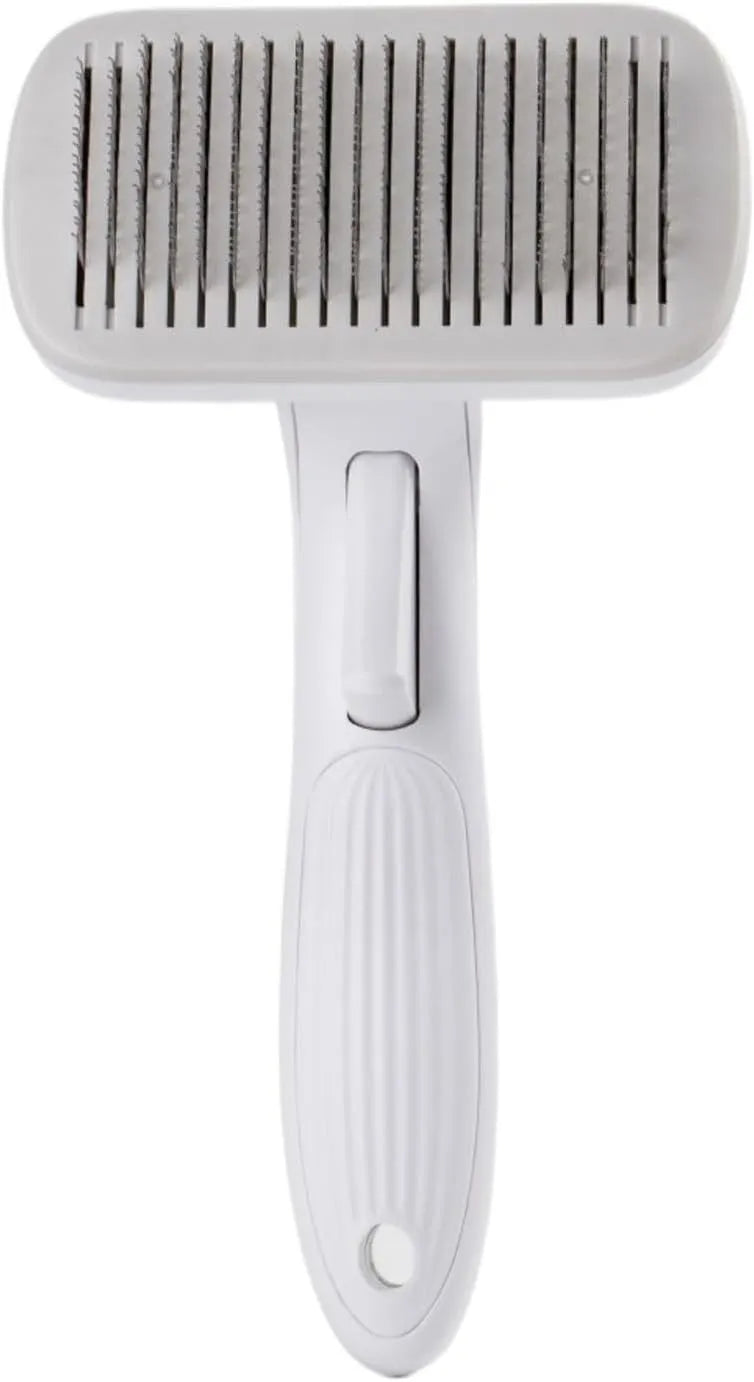 Automatic pet grooming comb with one-click hair removal in four colour options for cats and dogs