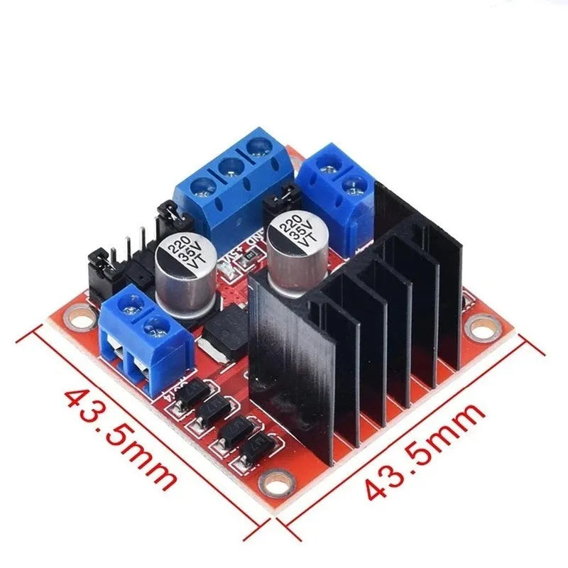 L298N motor driver module dual H-bridge DC stepper motor controller board