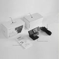 Black Camera Zoom network computer webcam with USB cable and magnetic privacy cover for 4K video conferencing