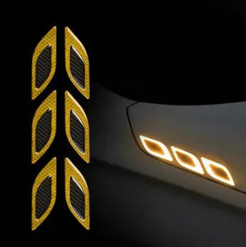 Blue reflective warning tape strips for car bumper application with 17mm width