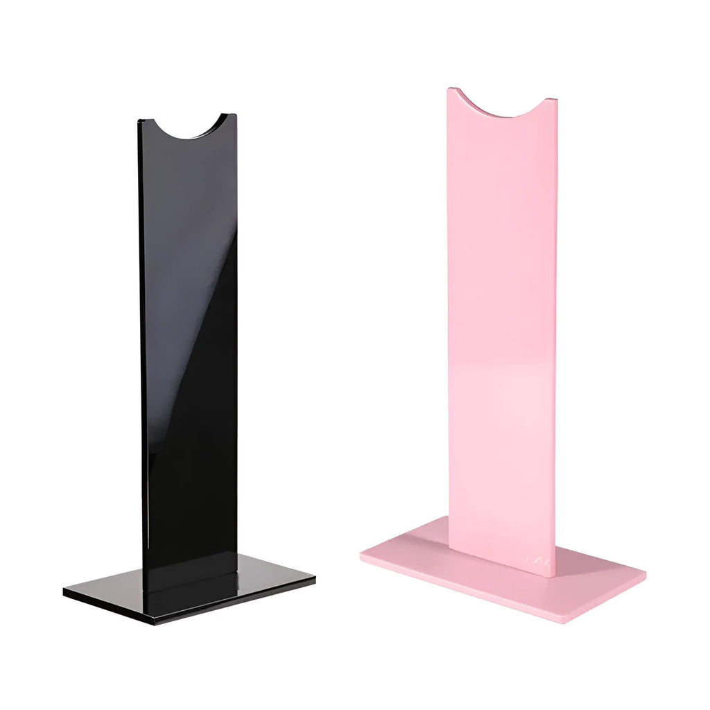 Pink detachable gaming headset bracket with non-slip silicone base for Bluetooth earphone storage