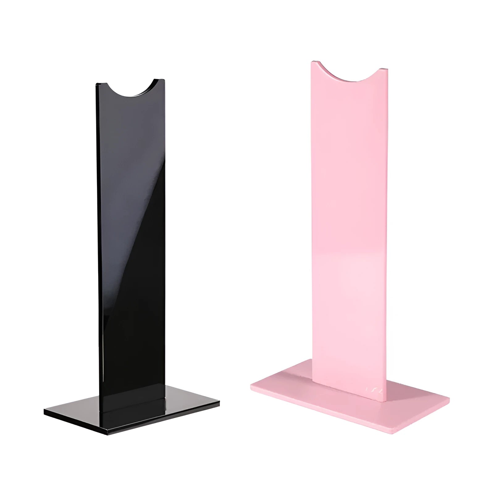 Pink detachable gaming headset bracket with non-slip silicone base for Bluetooth earphone storage