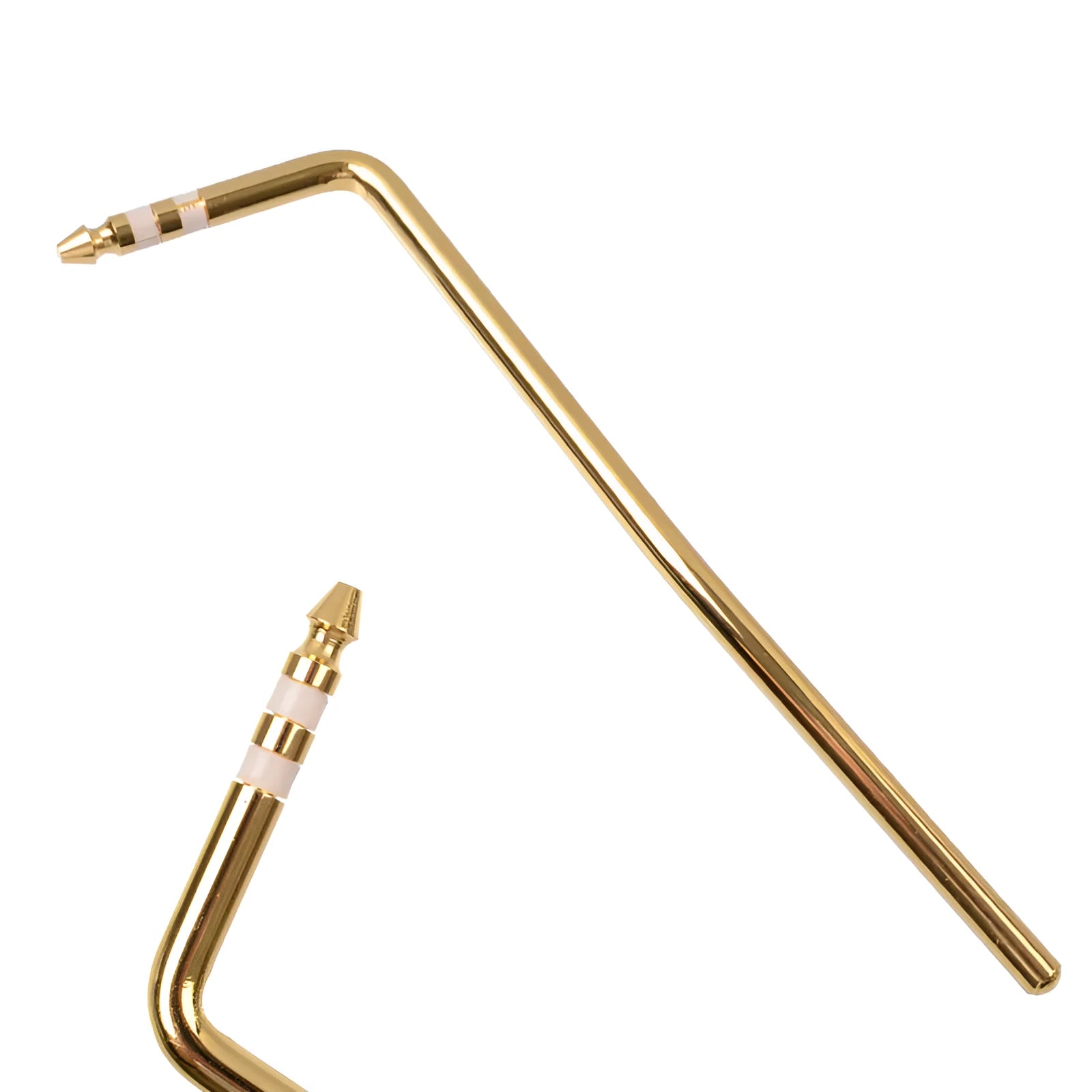 Guitar tremolo bar in black finish with direct plug-in metal construction