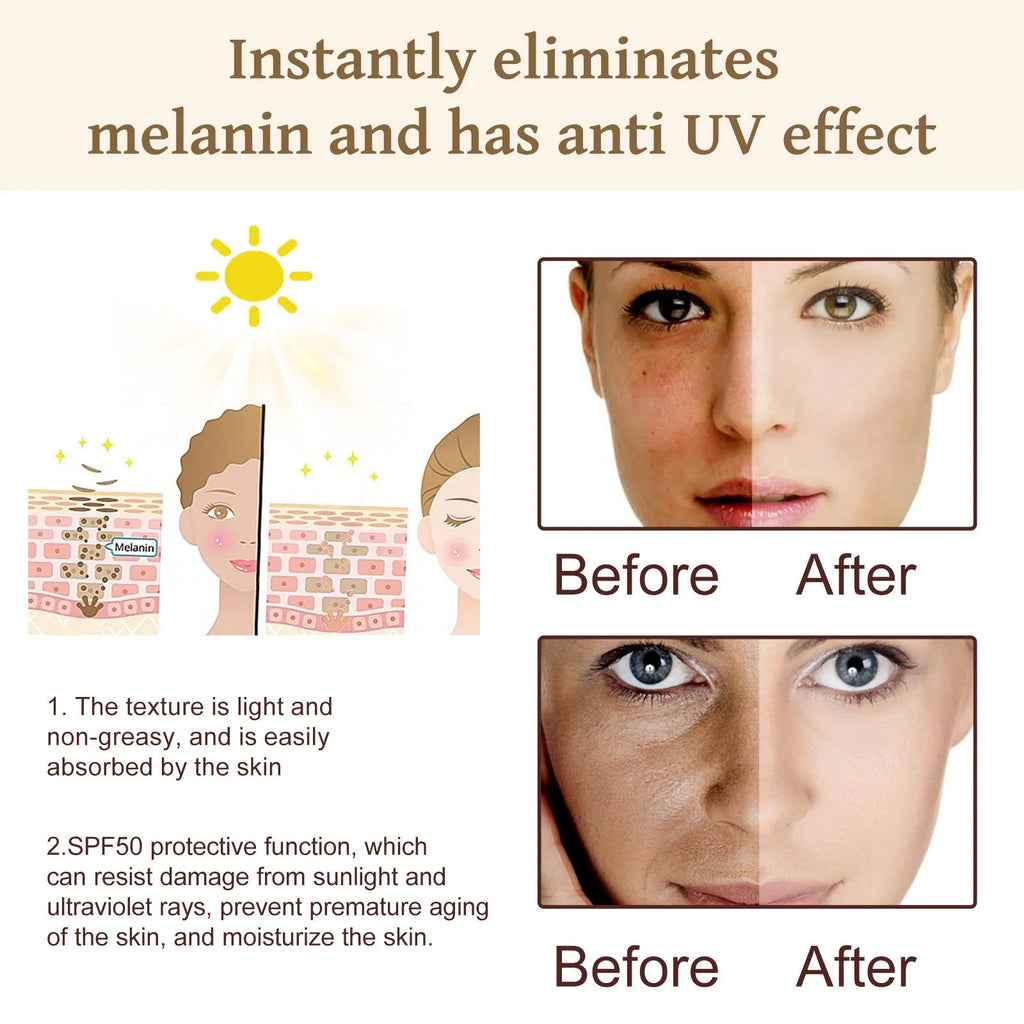 Probiotics brightening protective cream jar with 50g content for skin colour isolation
