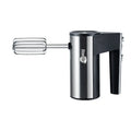 Hand-held electric whisk mixer with five speed settings for baking tasks