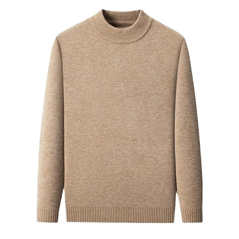 Men's half turtleneck wool jumper in fine yarn regular fit available in ten colours