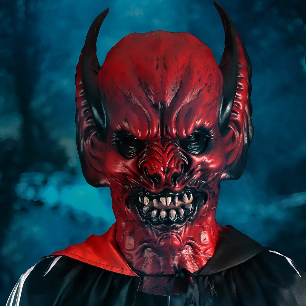 Red bat horror mask head cover made from RP foam for adult Halloween and Christmas costume parties