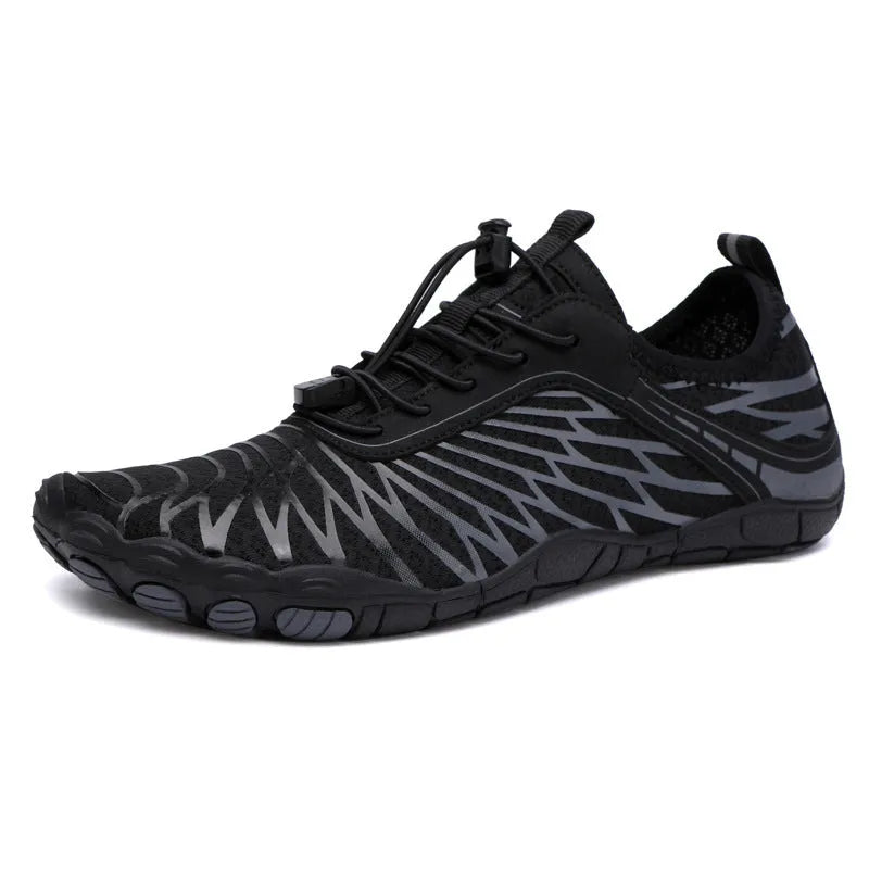 Upstream lace-up casual sports shoes in multiple colours on a white background