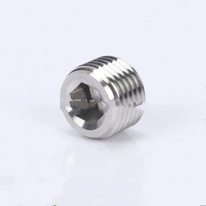 Stainless steel hexagon plug for 3/8 BSP pipe bulkhead fittings